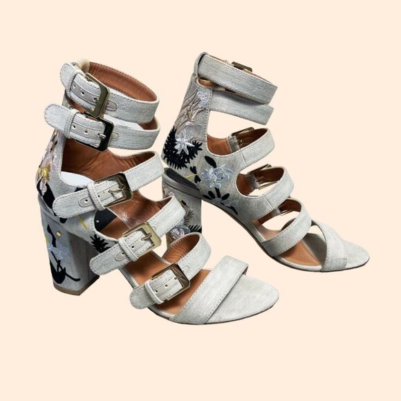 Laurence Dacade Buckle Heel Sandals - Picture 1 of 10